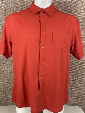 Club Ride Shirt Mens XL Red Performance Snap Short Sleeve Cycling Biking 141